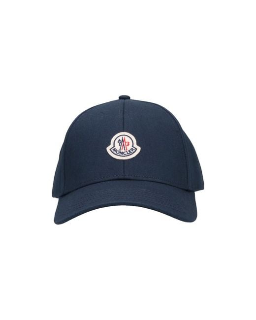 Moncler Blue Baseball Cap Logo for men