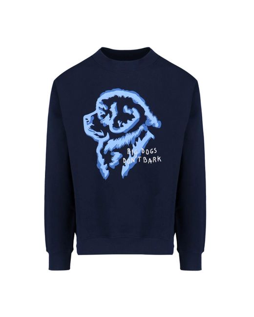Fay Blue X Pietro Terzini Maxi Print Crewneck Sweatshirt