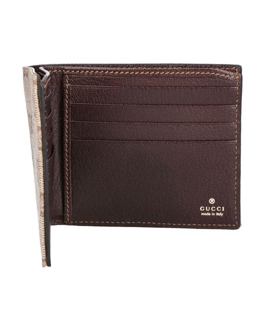 Gucci Natural Bi-Fold Wallet Essence Classic" for men
