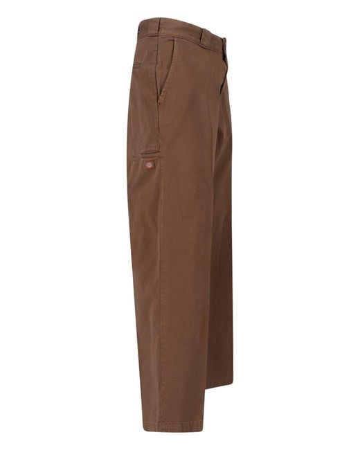 Dickies Brown Work Pants "Loose 247" for men