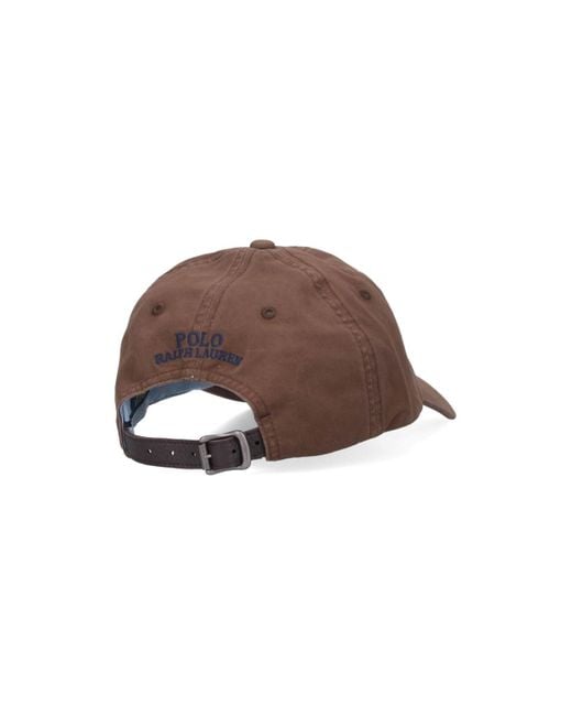 Cappello Baseball Logo di Polo Ralph Lauren in Brown