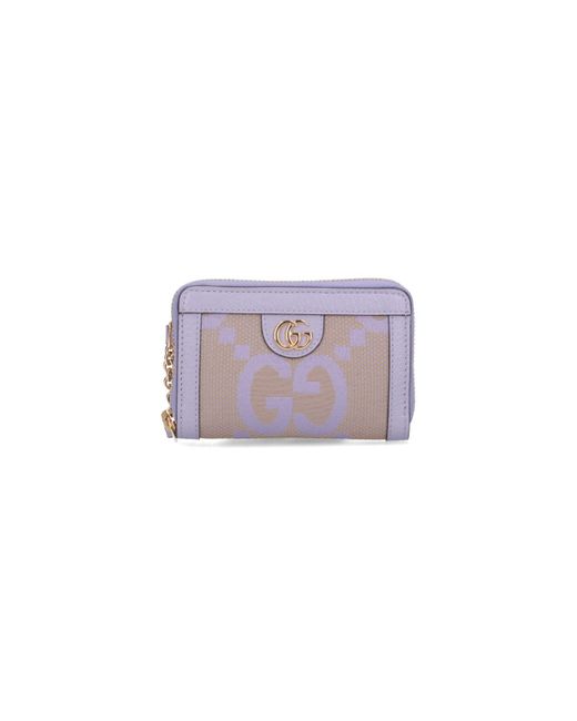 Gucci Ophidia Card Case in Purple | Lyst