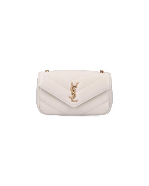 Saint Laurent White "Loulou" Mini Bag