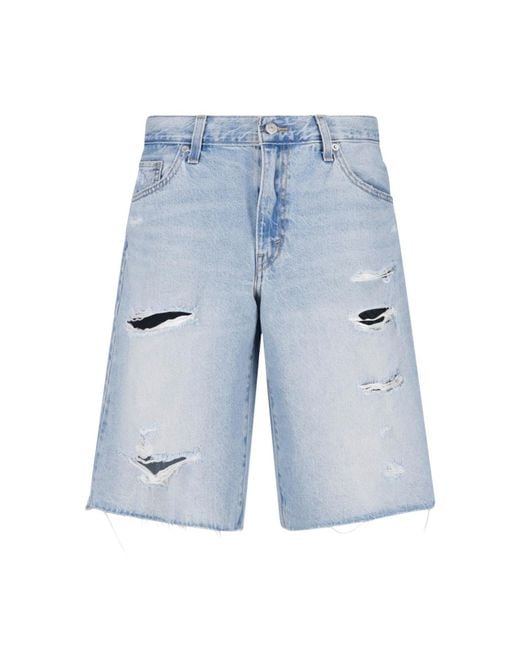 Levi's Strauss Blue Denim Shorts "Baggy Dad"