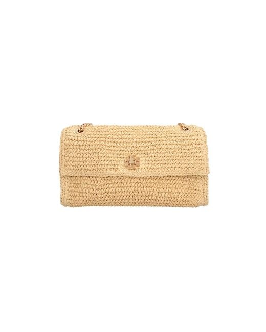 Tory Burch Natural Shoulder Bag “Kira Turnlock”