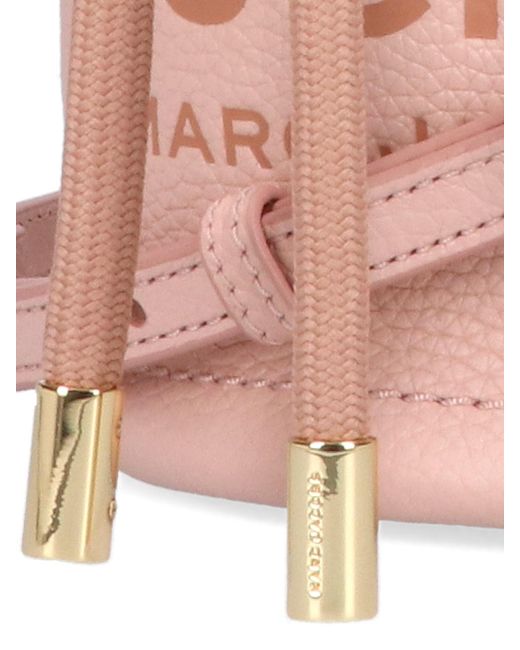 Marc Jacobs Pink 'the Leather Bucket' Micro Handbag