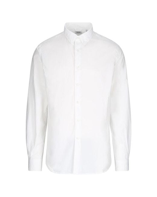 Aspesi White Tailored Shirt With Button-Down Front for men