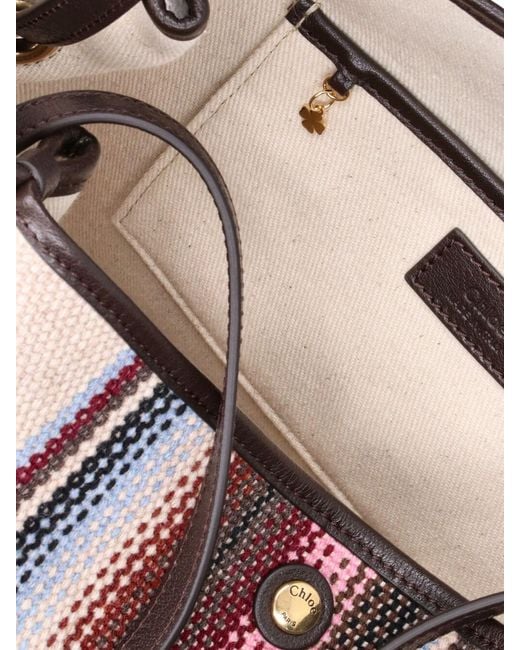 Chloé Brown Tote Bag "Clover"