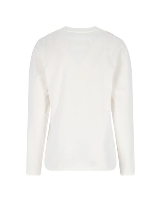 Jil Sander White Logo Sweater
