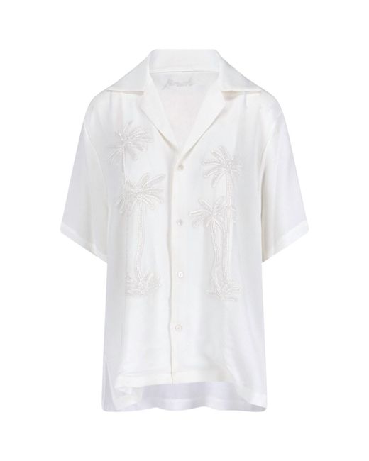Camicia Maniche Corte di P.A.R.O.S.H. in White