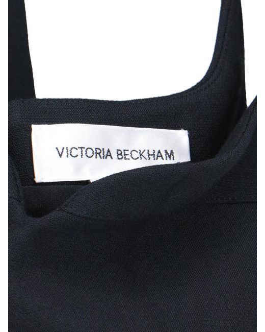 Victoria Beckham Blue Shift Midi Dress