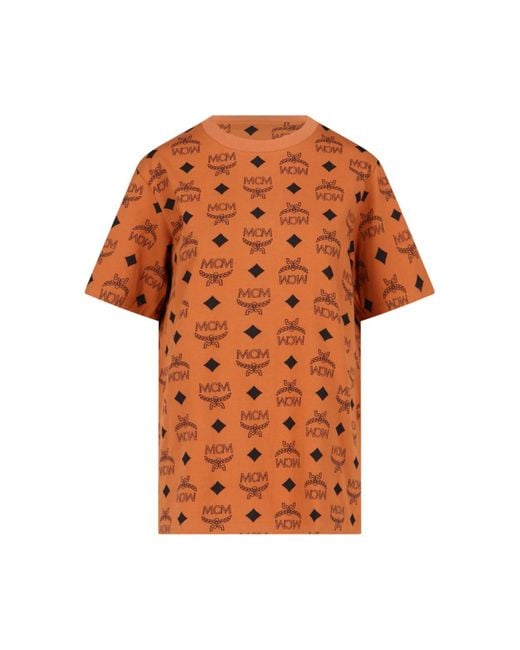 MCM Orange T-Shirts And Polos