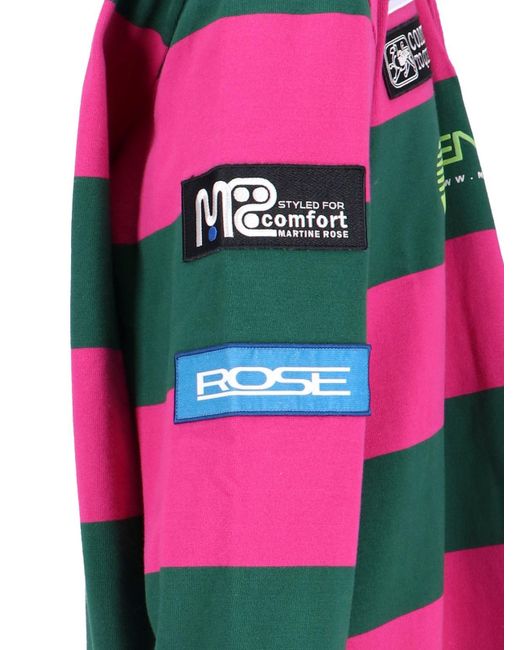 Martine Rose Rugby Polo Shirt And in Pink for Men | Lyst UK