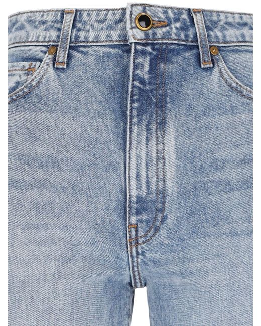 Khaite Blue Danielle" Bootcut Jeans Light