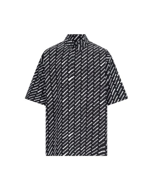 Balenciaga Black Logo Shirt for men