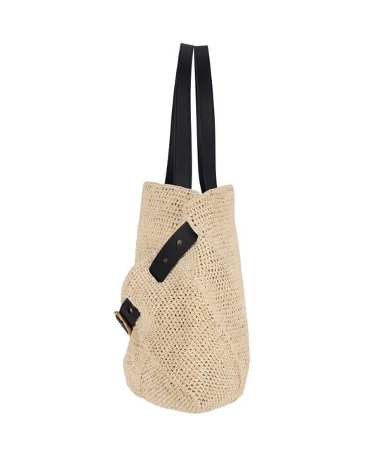Loewe Natural Medium Shopper Bag "Punch Hole"
