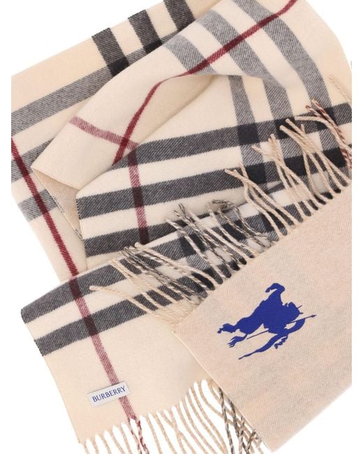 Burberry Natural 100% Cashmere Scarf For