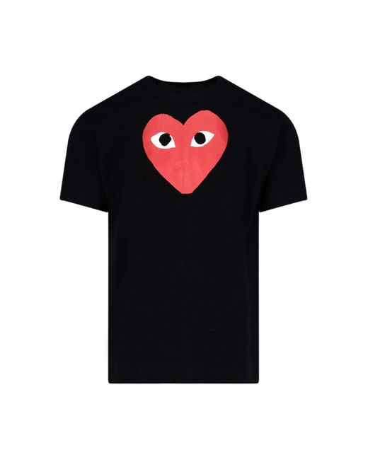 COMME DES GARÇONS PLAY Black Heart Print T-shirt