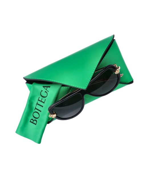 Bottega Veneta Blue Aviator Sunglasses "Knot"