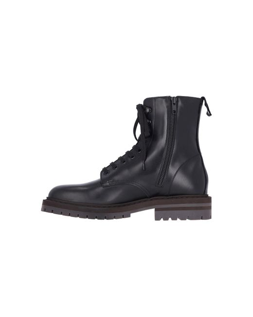Common Projects Black Leather Derby Boots for men