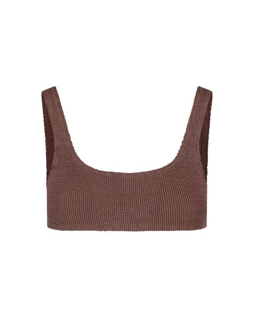 Mc2 Saint Barth Brown Swimsuit Top "Naima"
