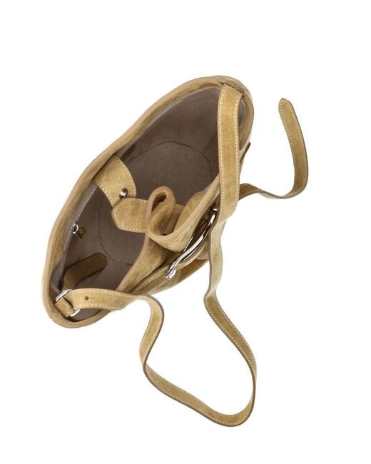 Liffner Metallic Bucket Bag "Belted"