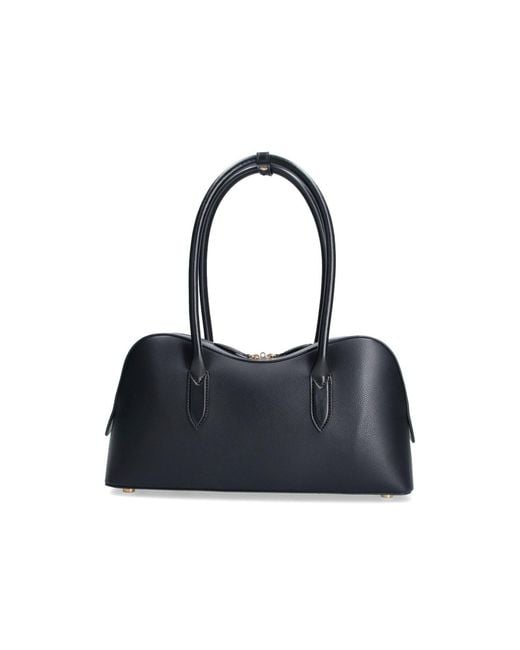 Stella McCartney Black True Hemp & Lyocell Crossbody Bag With Polyamide Details