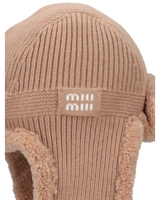 Miu Miu White Logo Hat