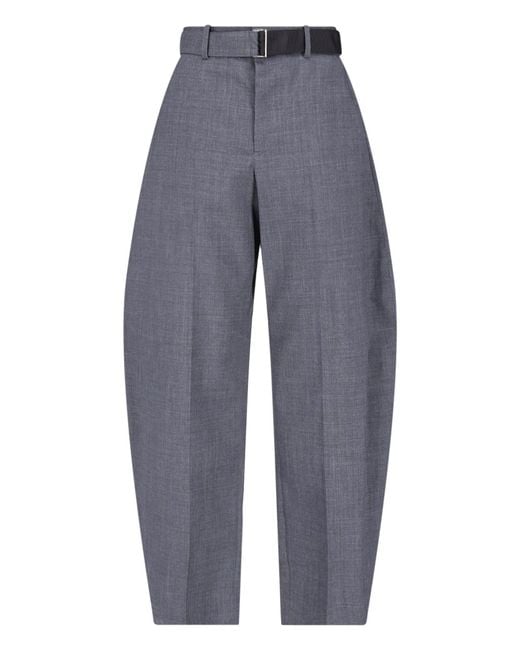 Sacai Blue Wool Pants