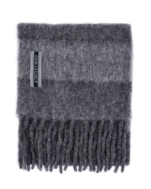Our Legacy Gray Scarfs Alpaca