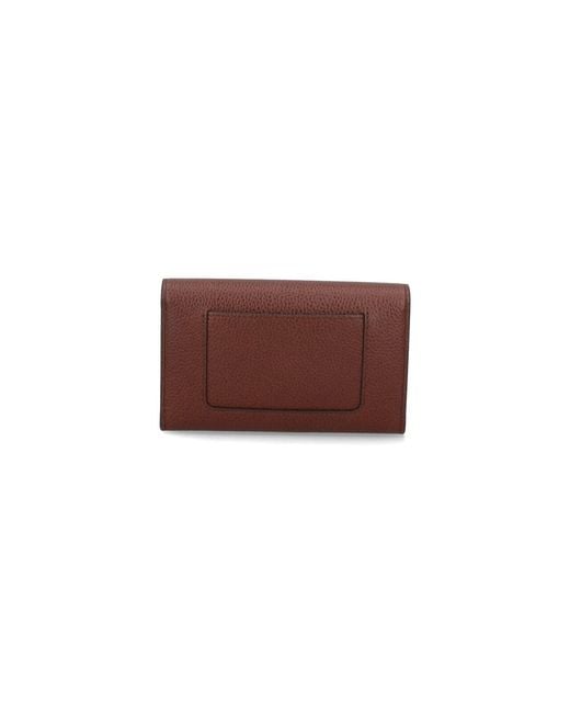 Mulberry Purple Bovine Leather Wallet