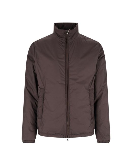Herno Brown Zip Jacket for men