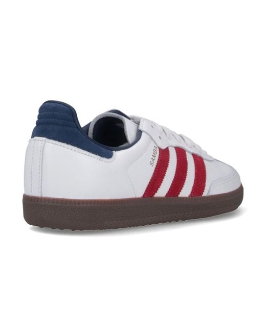 Adidas White 100% Leather Sneakers For for men