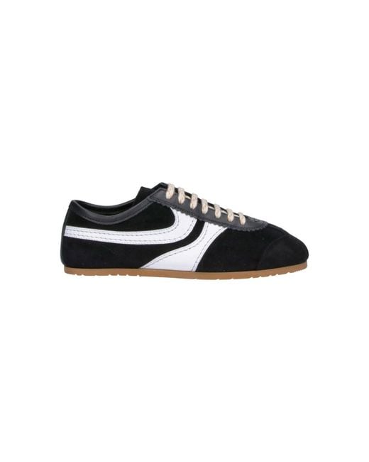Dries Van Noten Black Suede Sneakers