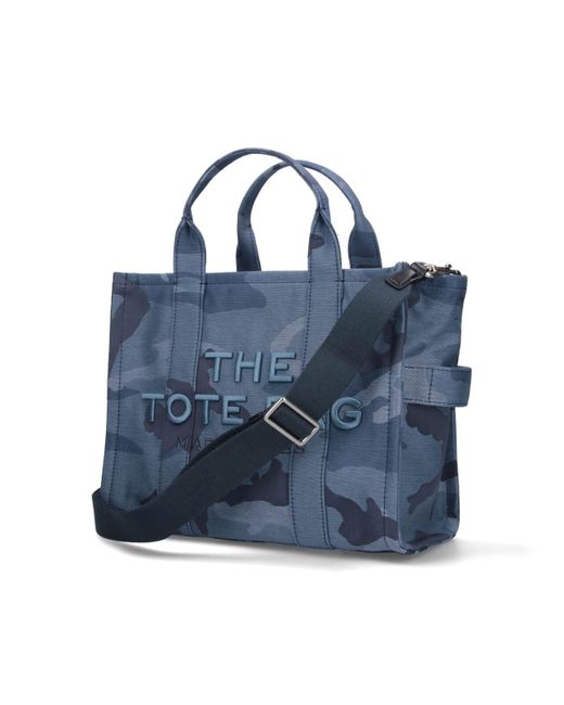 Borsa Tote Media "The Camo" di Marc Jacobs in Blue