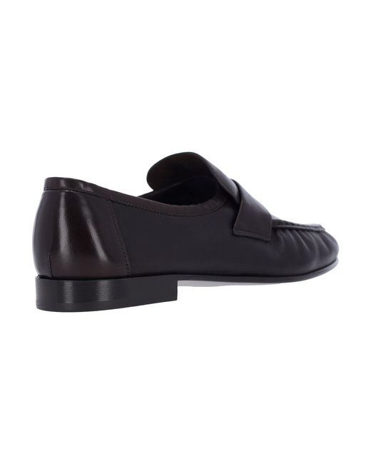 The Row Black 'Penny' Loafers for men