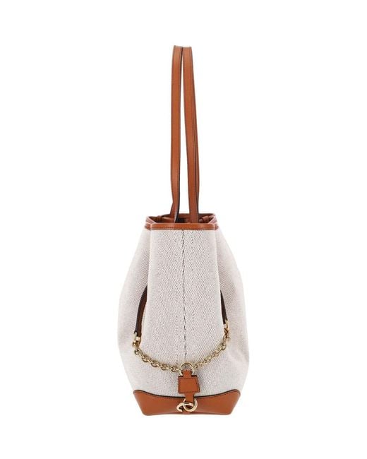 Chloé White Tote Bag "Clover"
