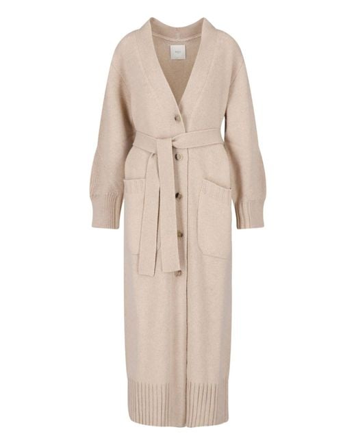 Malo Natural Maxi Cashmere Cardigan