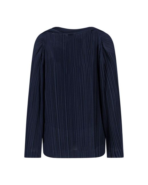 Giorgio Armani Blue Pleated Twin-Set