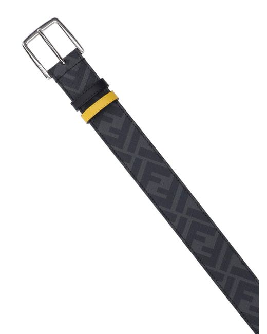 Cintura "Diagonal" di Fendi in Black da Uomo