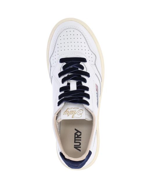 Autry White Low-Top Sneakers "Medalist"