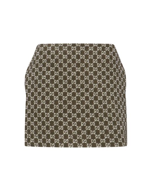 Gucci Multicolor Bouclã "Gg" Mini Skirt