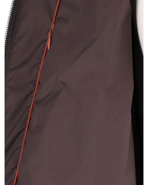 Herno Brown Zip Jacket for men