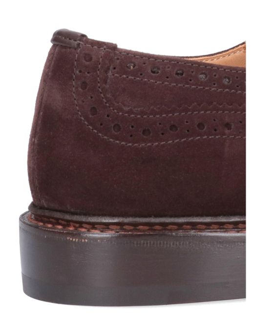 Tricker's Purple 'Bourton' Derby Shoes for men