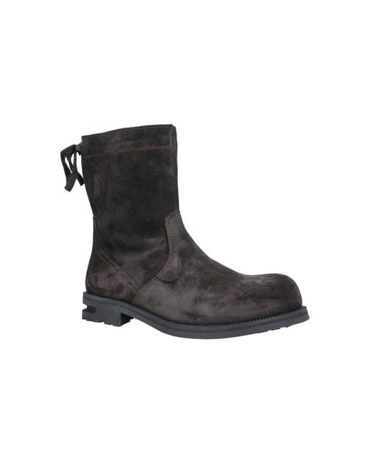 Kiko Kostadinov Black Farkas Suede Side Zip Boots for men