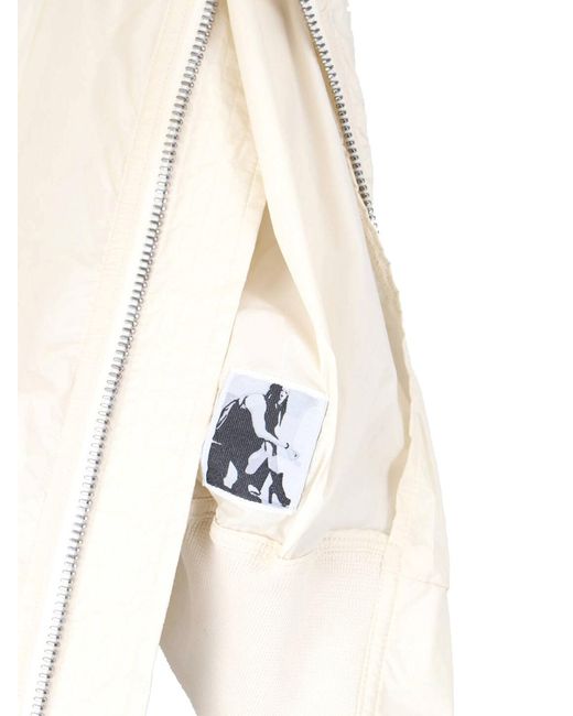 Rick Owens Natural Bomber Jacket "Babel Tatlin"