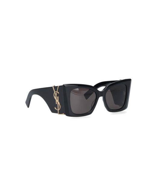 Saint Laurent Gray 'sl M119 Blaze' Sunglasses