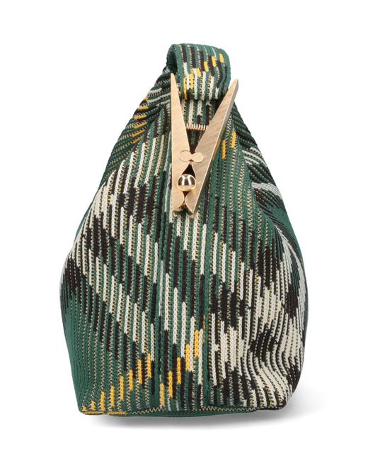 Burberry Green 'peg' Mini Handbag