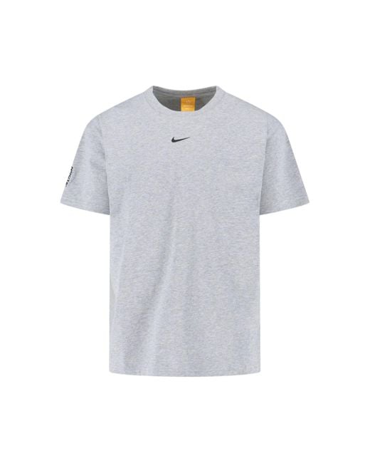 Nike Gray X Nocta Logo T-Shirt for men