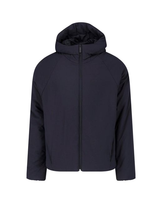 Laminar Blue Hooded Zip Jacket for men